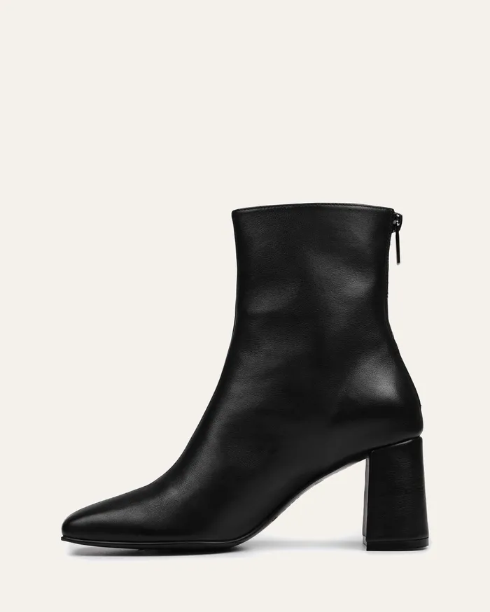 jomercer ANKLE BOOTS Women Nevada mid ankle boots black leather