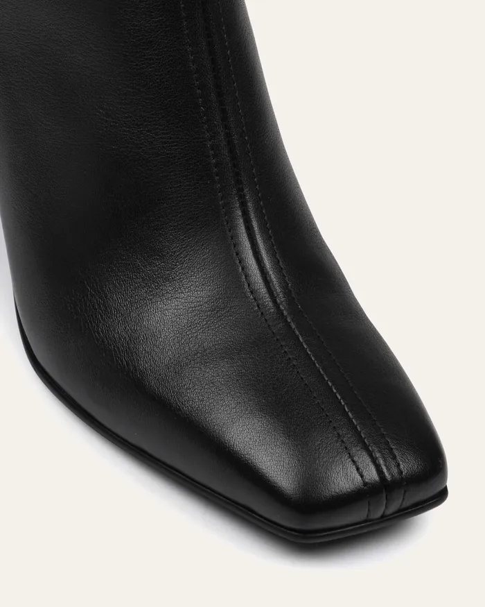 jomercer ANKLE BOOTS Women Nevada mid ankle boots black leather