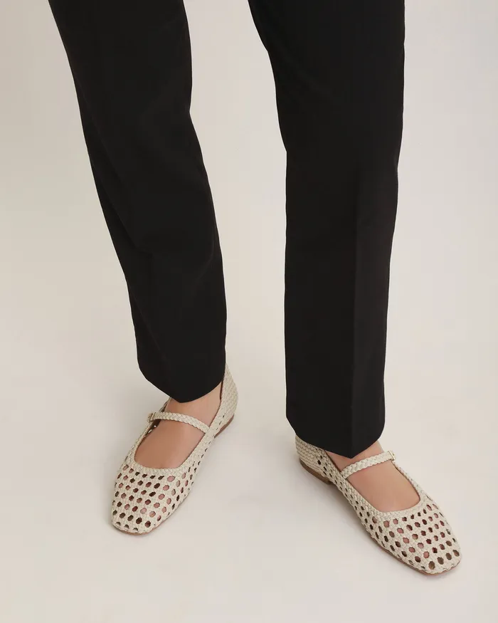 jomercer CASUAL Women Willis casual flats off white leather jomercer CASUAL Women Willis casual flats off white leather
