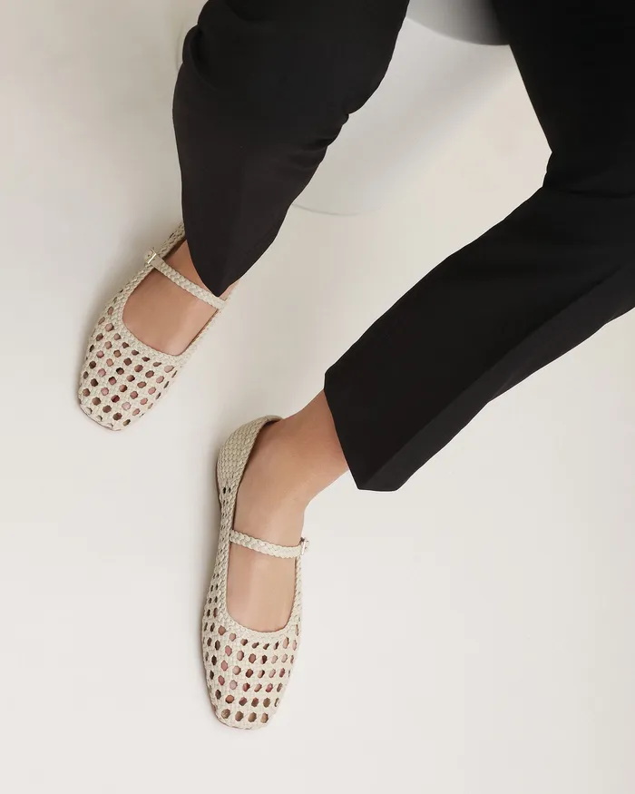 jomercer CASUAL Women Willis casual flats off white leather jomercer CASUAL Women Willis casual flats off white leather