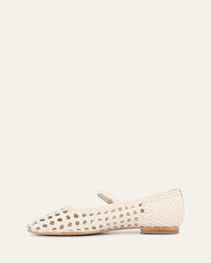 jomercer CASUAL Women Willis casual flats off white leather jomercer CASUAL Women Willis casual flats off white leather
