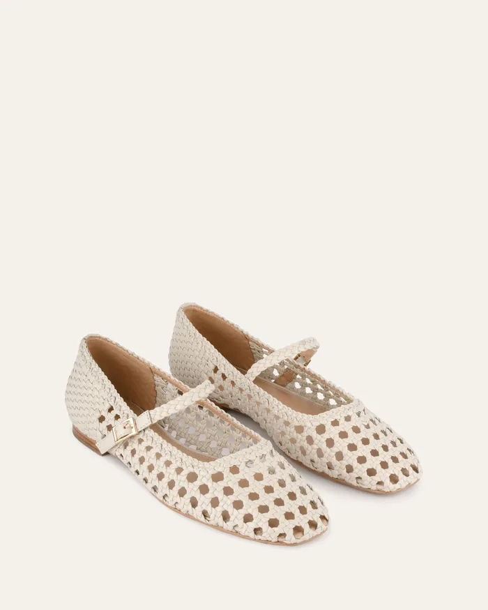 jomercer CASUAL Women Willis casual flats off white leather jomercer CASUAL Women Willis casual flats off white leather