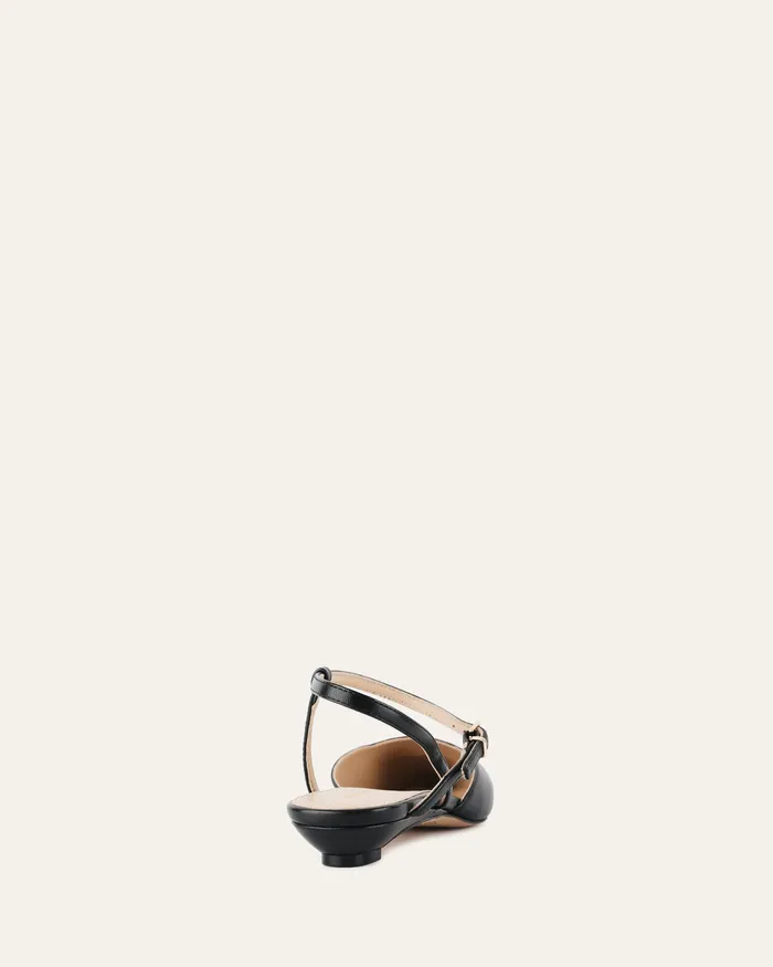 jomercer DRESS Women Virginie dress flats black leather