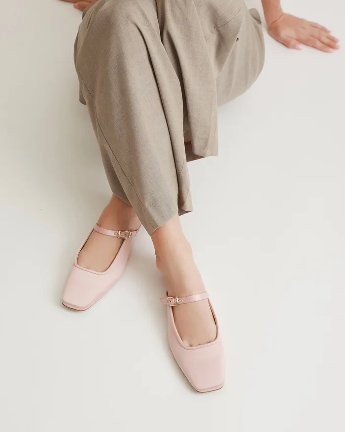 jomercer Sammy dress flats blush satin Women BALLET jomercer Sammy dress flats blush satin Women BALLET