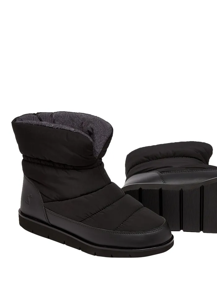 Joules Boots WomenMen Black Padded Boots
