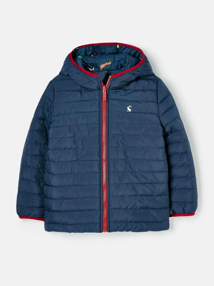 Joules Coats and Jackets GirlsBoys Navy Blue Showerproof Reversible Coat