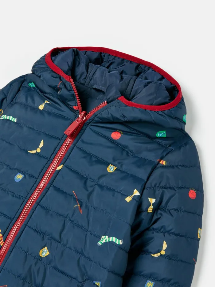 Joules Coats and Jackets GirlsBoys Navy Blue Showerproof Reversible Coat