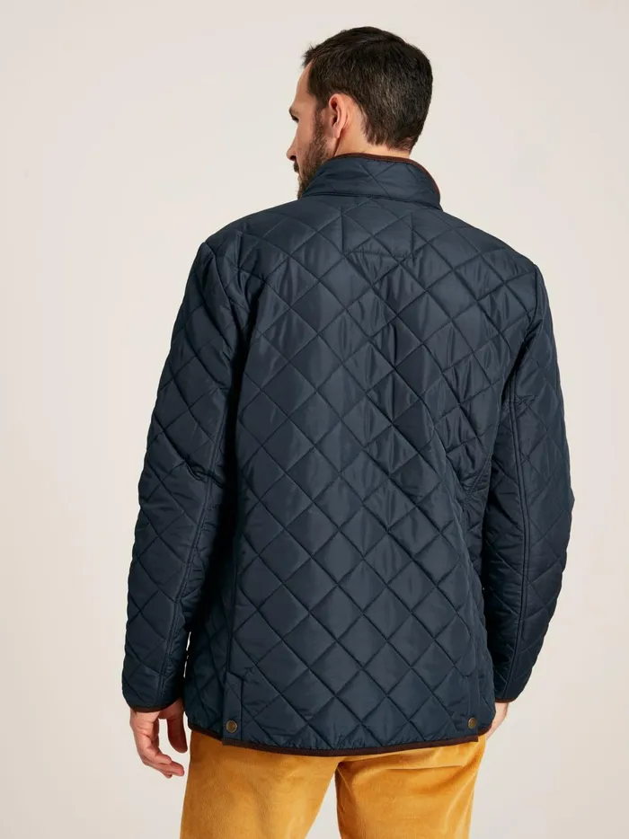 Joules Coats and Jackets Men Navy Diamond Quilted Jacket