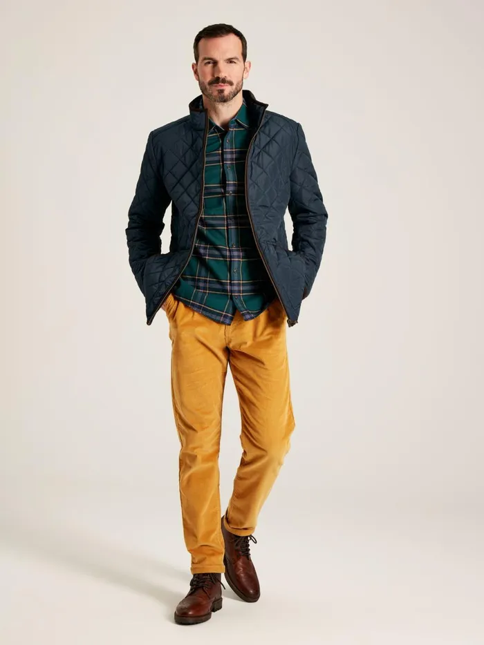 Joules Coats and Jackets Men Navy Diamond Quilted Jacket