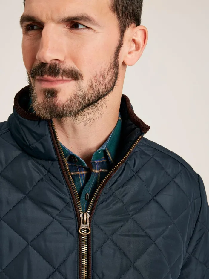 Joules Coats and Jackets Men Navy Diamond Quilted Jacket