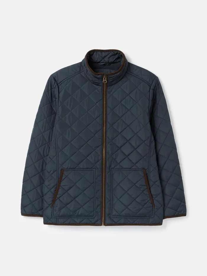 Joules Coats and Jackets Men Navy Diamond Quilted Jacket