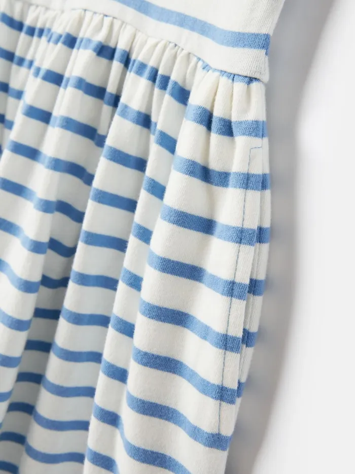Joules Dresses Girls Blue Stripe TShirt Dress