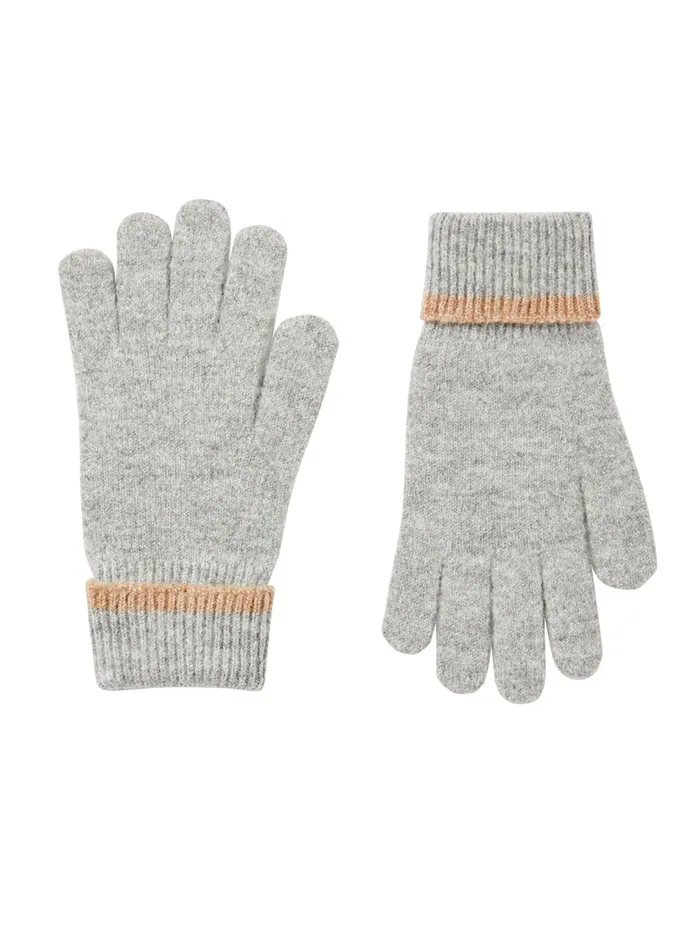 Joules Gloves Women Grey Knitted Gloves