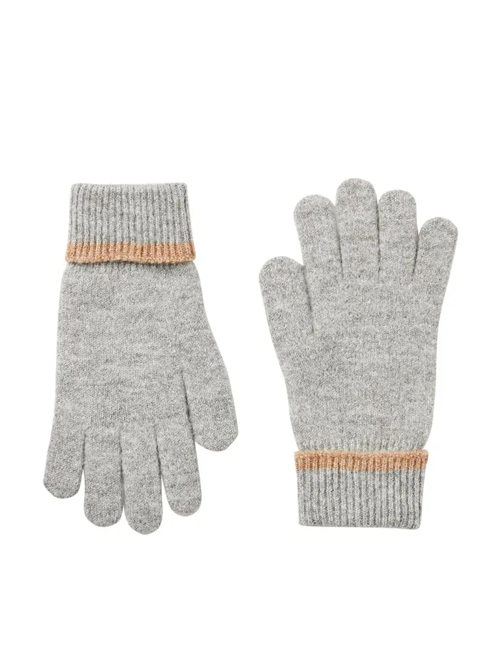 Joules Gloves Women Grey Knitted Gloves
