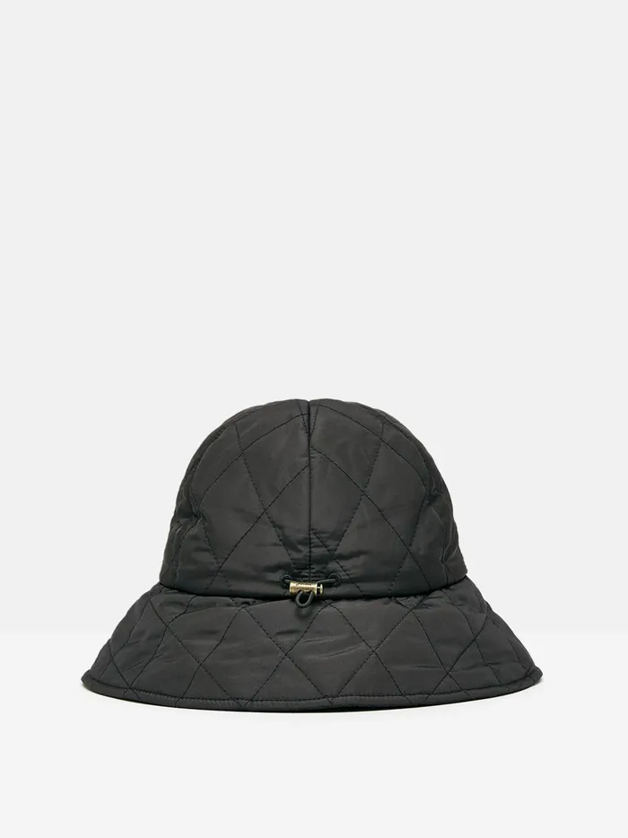 Joules Hats Women Black Quilted Hat