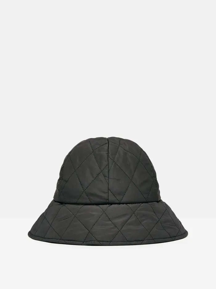 Joules Hats Women Black Quilted Hat