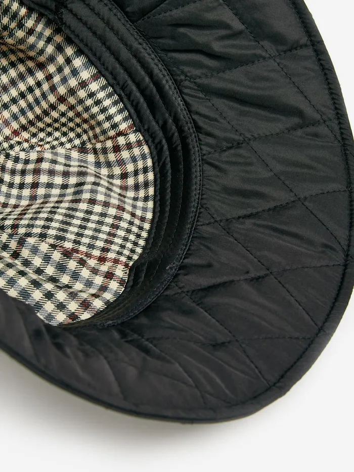 Joules Hats Women Black Quilted Hat
