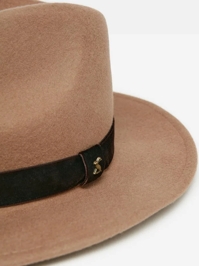 Joules Hats Women Neutral Wool Fedora