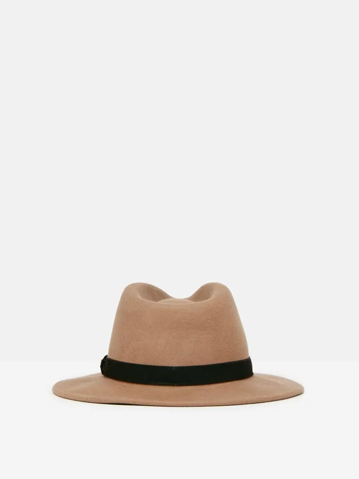 Joules Hats Women Neutral Wool Fedora