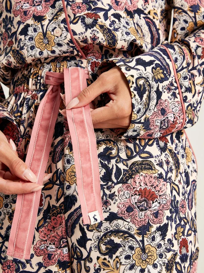 Joules Nightwear Women Navy Floral Pyjama Set