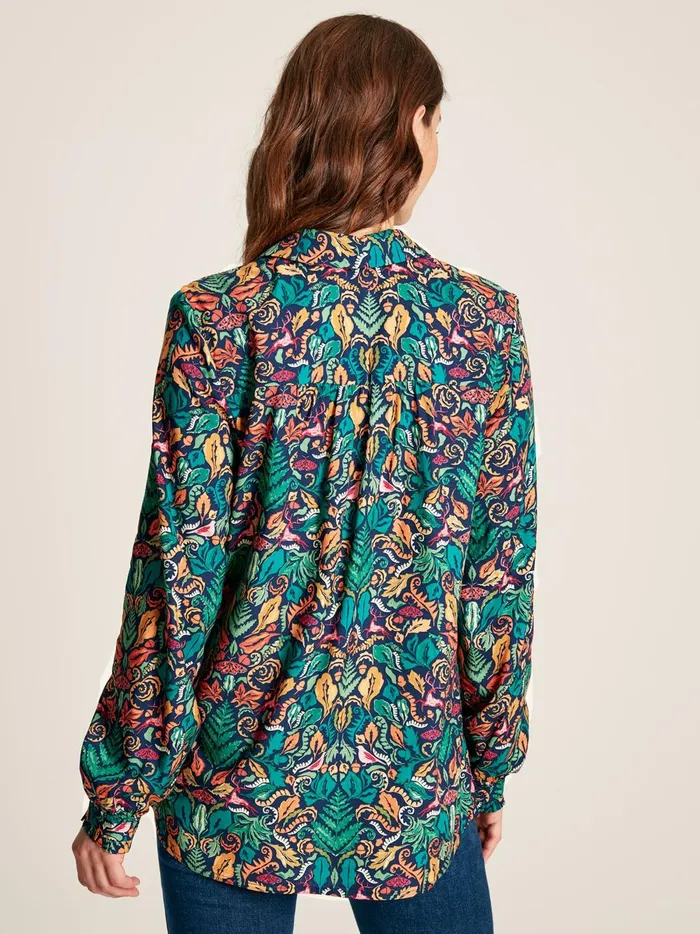 Joules Shirts and Blouses Women Blue Concealed Placket Shirt
