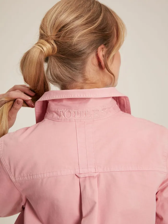 Joules Shirts and Blouses Women Pink Heavyweight Cotton Deck Shirt