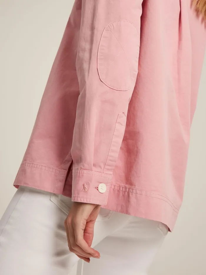 Joules Shirts and Blouses Women Pink Heavyweight Cotton Deck Shirt