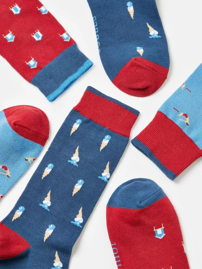 Joules Socks Men Multi Pack Of Three Socks