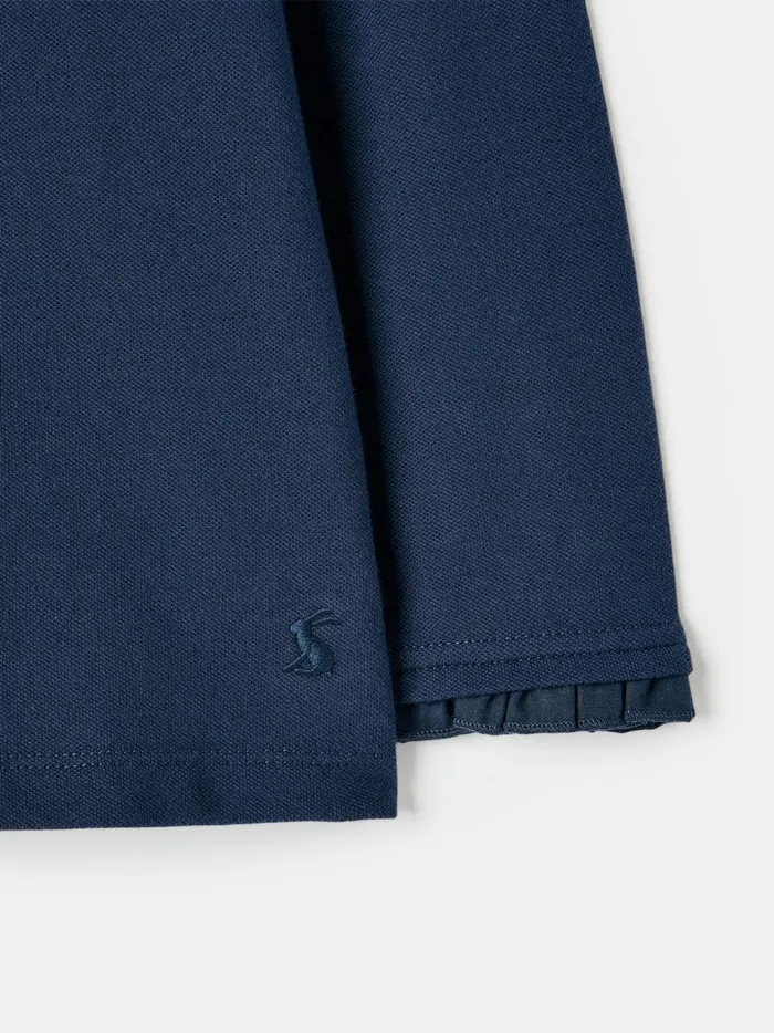 Joules Tops and Tshirts Girls Navy Blue Long Sleeved Polo Shirt