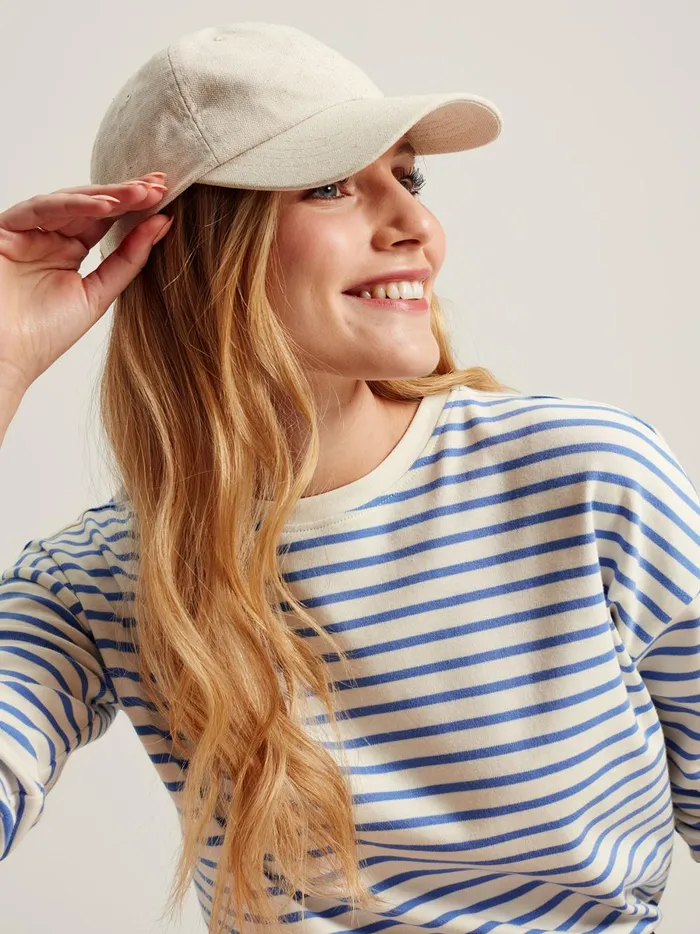 Joules Tops Women Blue Drop Shoulder Long Sleeve Top