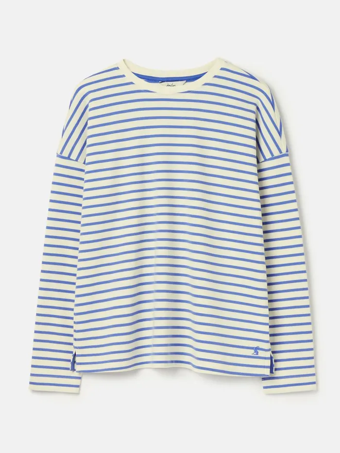 Joules Tops Women Blue Drop Shoulder Long Sleeve Top