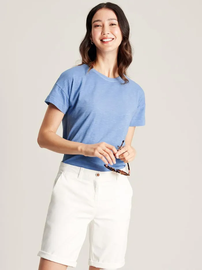 Joules Tops Women Blue Short Sleeve TShirt