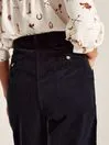 Joules Trousers and Leggings Women Navy Blue Cord Wide Leg Trousers