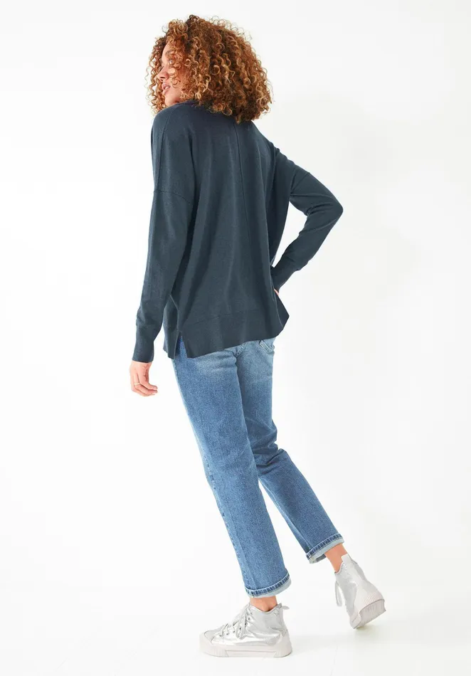 Jumpers and Cardigans Women Hush Bea VNeck Jumper Midnight Navy