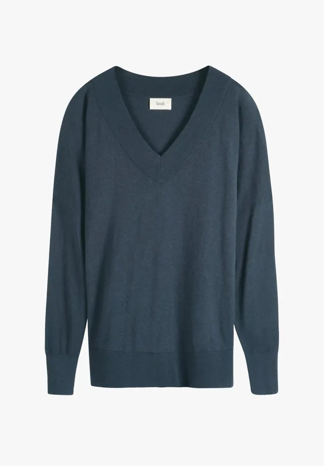 Jumpers and Cardigans Women Hush Bea VNeck Jumper Midnight Navy