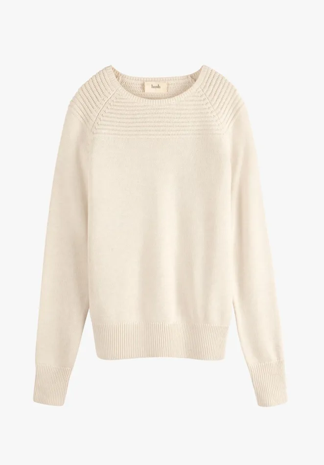 Jumpers and Cardigans Women Hush Lorna Crew Neck Jumper Ecru