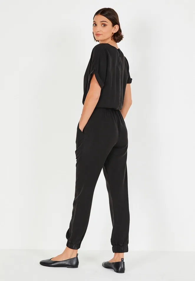 Jumpsuits and Playsuits Women Hush Abilene VNeck Jumpsuit Black