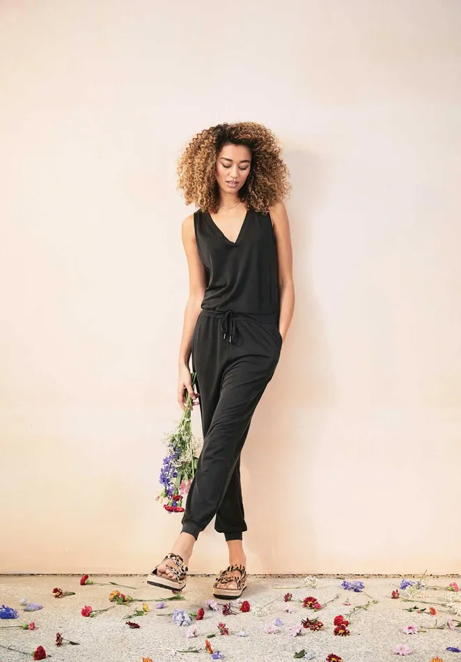 Jumpsuits and Playsuits Women Hush Reina Jersey Jumpsuit Soft Black
