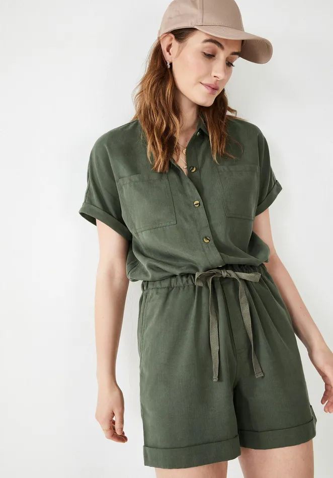 Jumpsuits and Playsuits Women Hush Utility Playsuit Capulet Olive Green