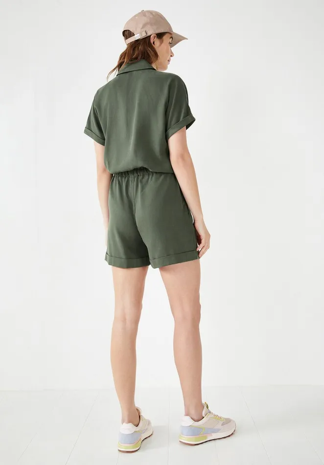 Jumpsuits and Playsuits Women Hush Utility Playsuit Capulet Olive Green