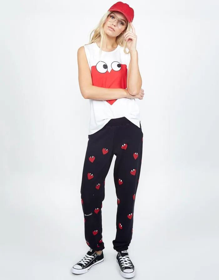 Kel Heartface White Women Lauren Moshi Tanks