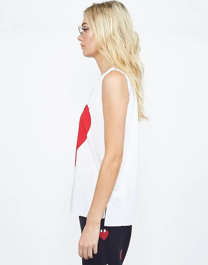 Kel Heartface White Women Lauren Moshi Tanks