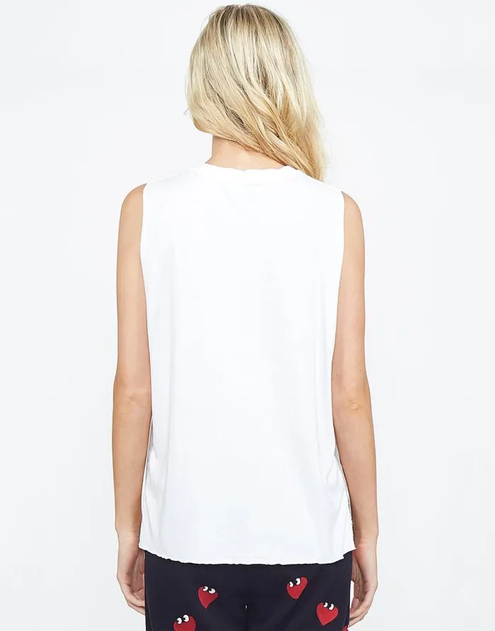 Kel Heartface White Women Lauren Moshi Tanks