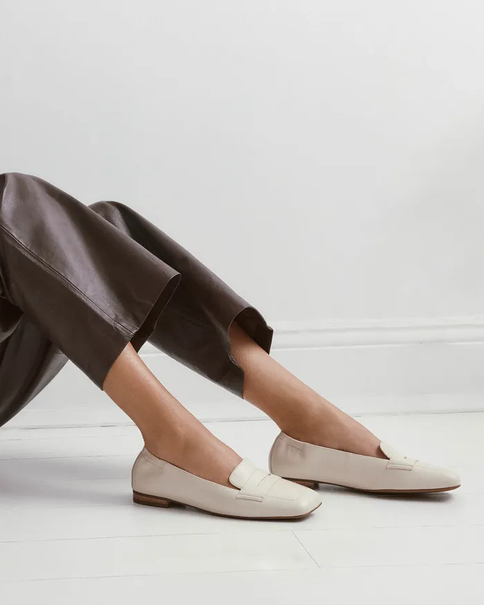 Kennedy casual flats off white leather CASUAL jomercer Women Kennedy casual flats off white leather CASUAL jomercer Women