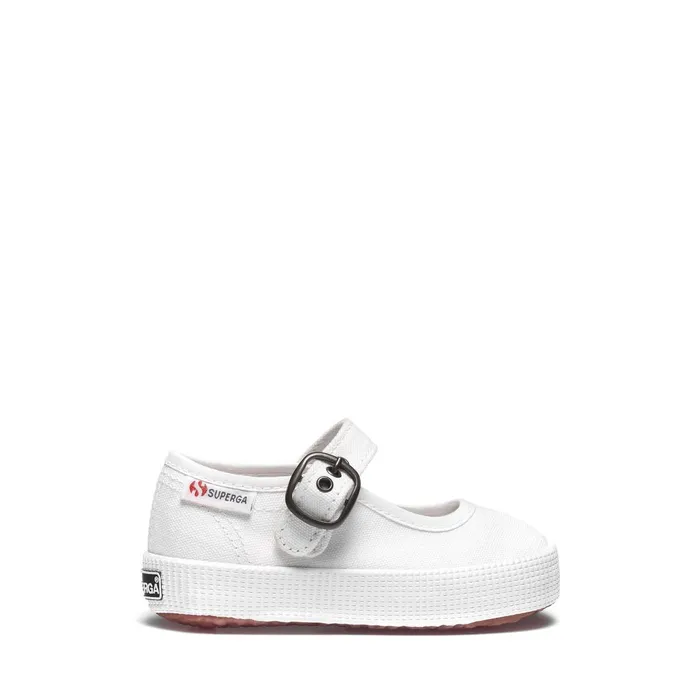 Kids Ballerine Girl 2452 KIDS BALLERINA EASYLITE Ballerina WHITE Superga Ballerina Shoes