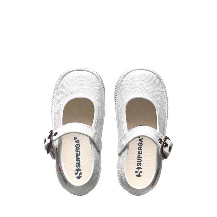 Kids Ballerine Girl 2452 KIDS BALLERINA EASYLITE Ballerina WHITE Superga Ballerina Shoes