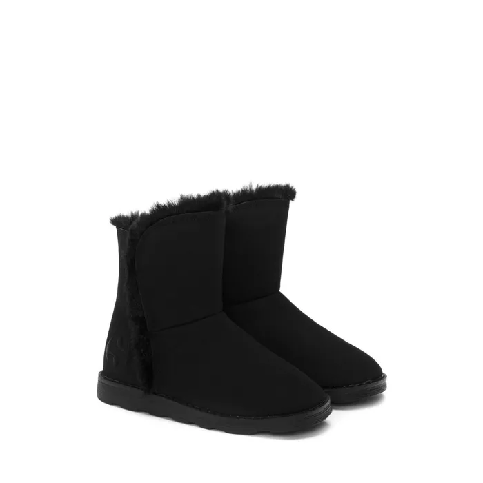 Kids Boots Girl 4033 KIDS SYNTHETIC MATERIAL Boot TOTAL BLACK Superga Children