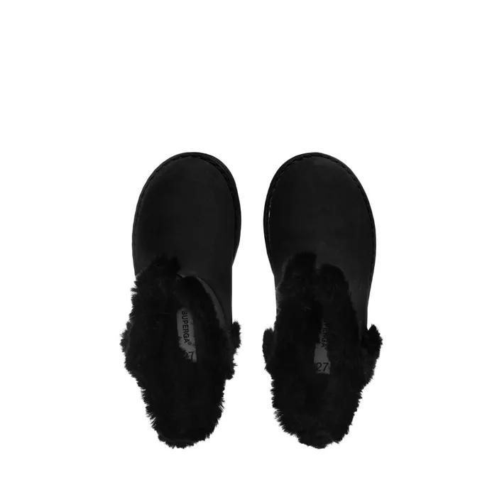 Kids Boots Girl 4033 KIDS SYNTHETIC MATERIAL Boot TOTAL BLACK Superga Children