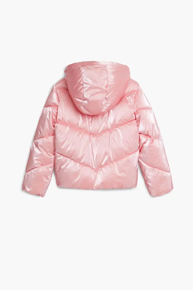 Kids Coats And Jackets Desigual Metallic Padded Coat With Hood