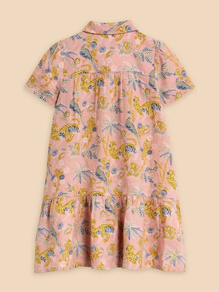 Kids DRESSES and SKIRTS White Stuff Printed Woven Shirt Dress Pink Multi Kids DRESSES and SKIRTS White Stuff Printed Woven Shirt Dress Pink Multi